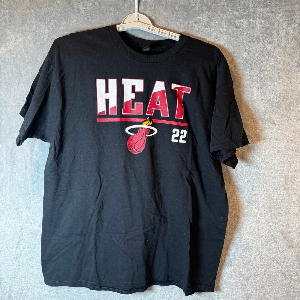 Miami Heat Jimmy Butler #22 Black Graphic T Shirt Mens Large NBA
